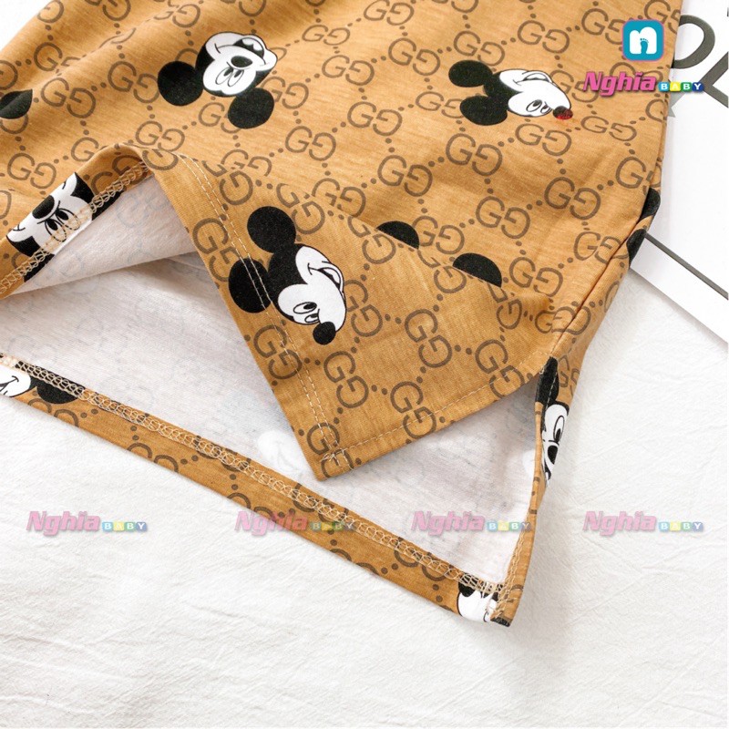 Set bộ mickey thun cotton NGHĨA BABY U73 dành cho bé gái!