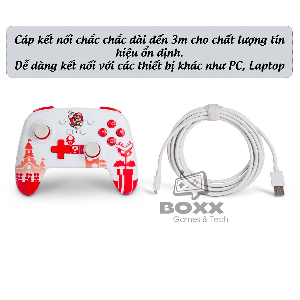 Tay cầm chơi game Nintendo Switch bản có dây chính hãng PowerA