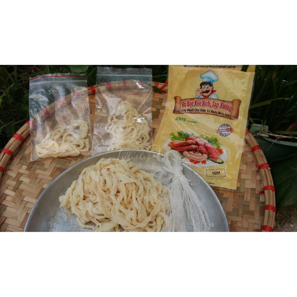 [2m dùng thử] VỎ BỌC XÚC XÍCH, LẠP XƯỞNG 100% tự nhiên