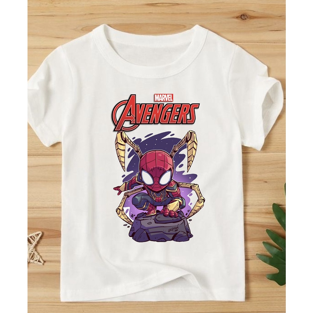 áo thun bé trai siêu anh hùng spider man dễ thương cotton thoải mái chất đẹp giá rẻ