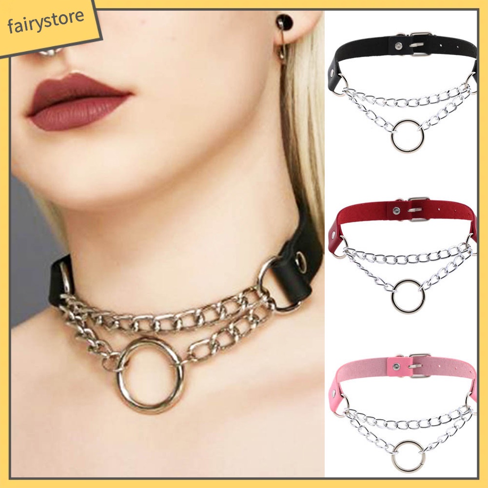 Vòng cổ choker giả da phong cách cá tính dành cho cả nam và nữ