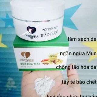 Bột rửa mặt thảo dược yody white phương anh