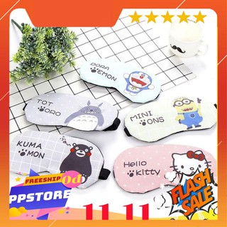 [AH772-02] Bịt mắt ngủ CÓ TÚI NƯỚC họa tiết hoạt hình 2