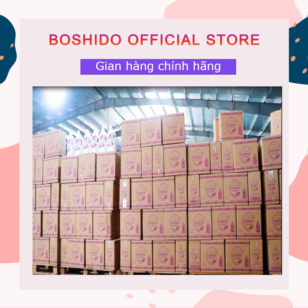 Combo 6 can  Nước Giặt Sinh Học BOSHIDO Công Nghệ Nhật Bản Lưu Hương Thơm Lâu