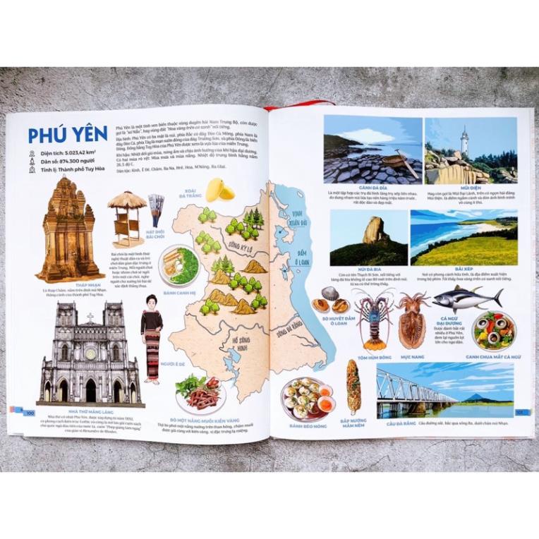 Sách - Đất nước gấm hoa - Atlas Việt Nam (Kỉ niệm 65 năm NXB Kim Đồng)