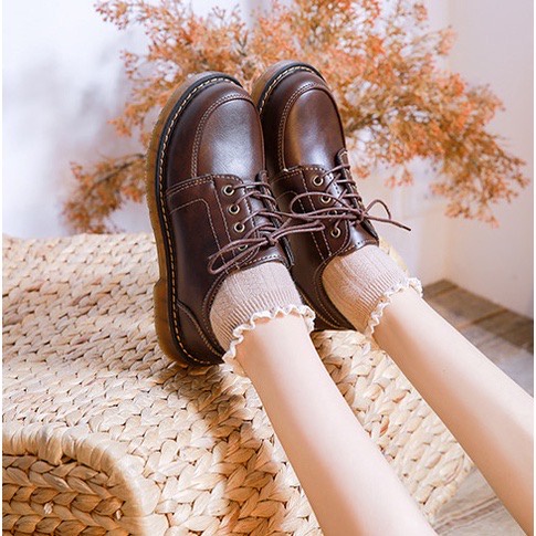 Giày tây giày da nữ đế 3 phân kiểu dáng thời thượng HOT 2022