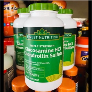 HỘP 240 VIÊN GLUCOSAMINE CHONDROITIN FINEST NUTRITION MỸ