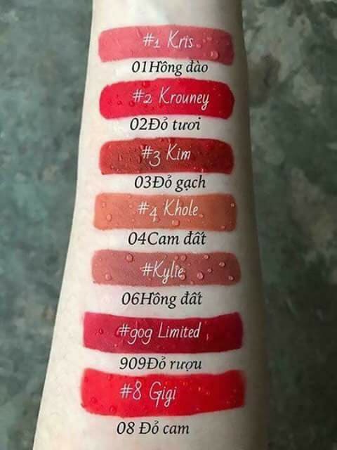 Son chu lipstick siêu lì full màu chính hãng tặng kèm son dưỡng+hộp+phiếu kiểm nghiệm của bộ y tế,,,lên màu bao chuẩn,,,