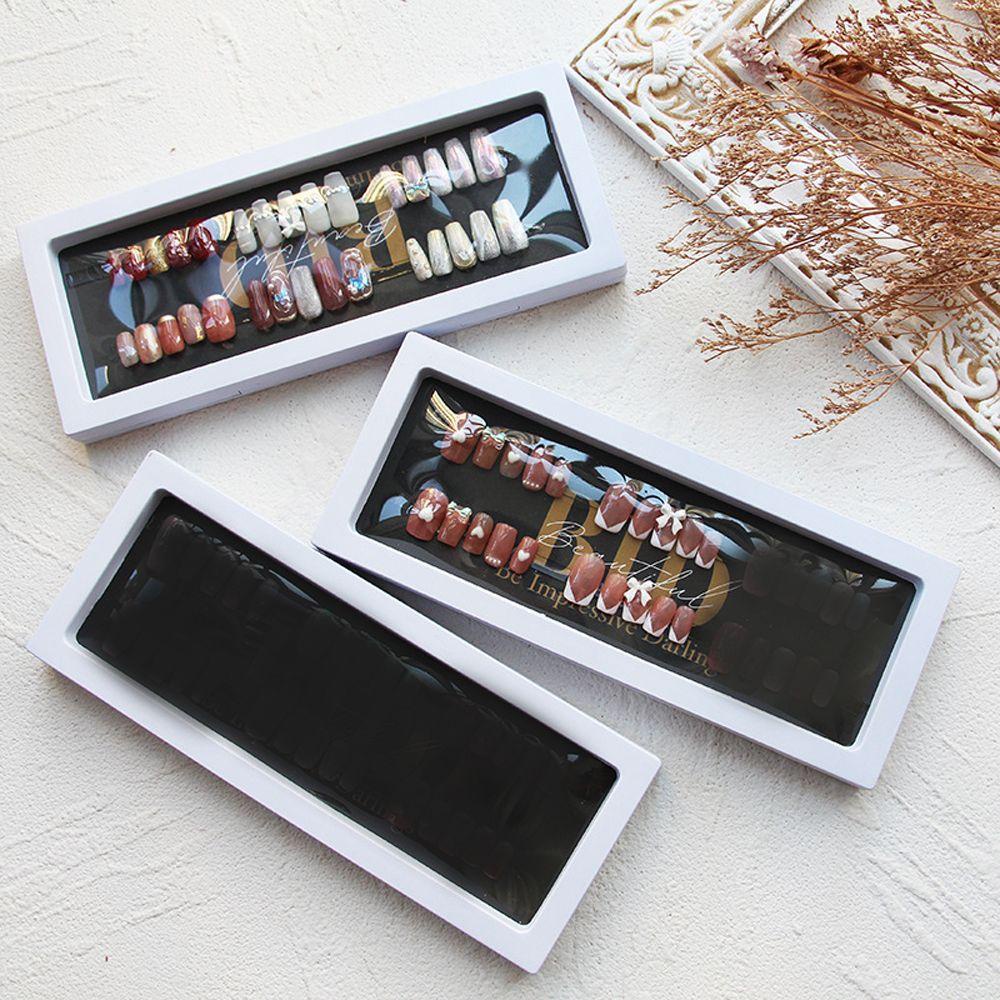 Hộp Đựng Móng Tay Giả Trong Suốt Chống Bụi Tiện Dụng