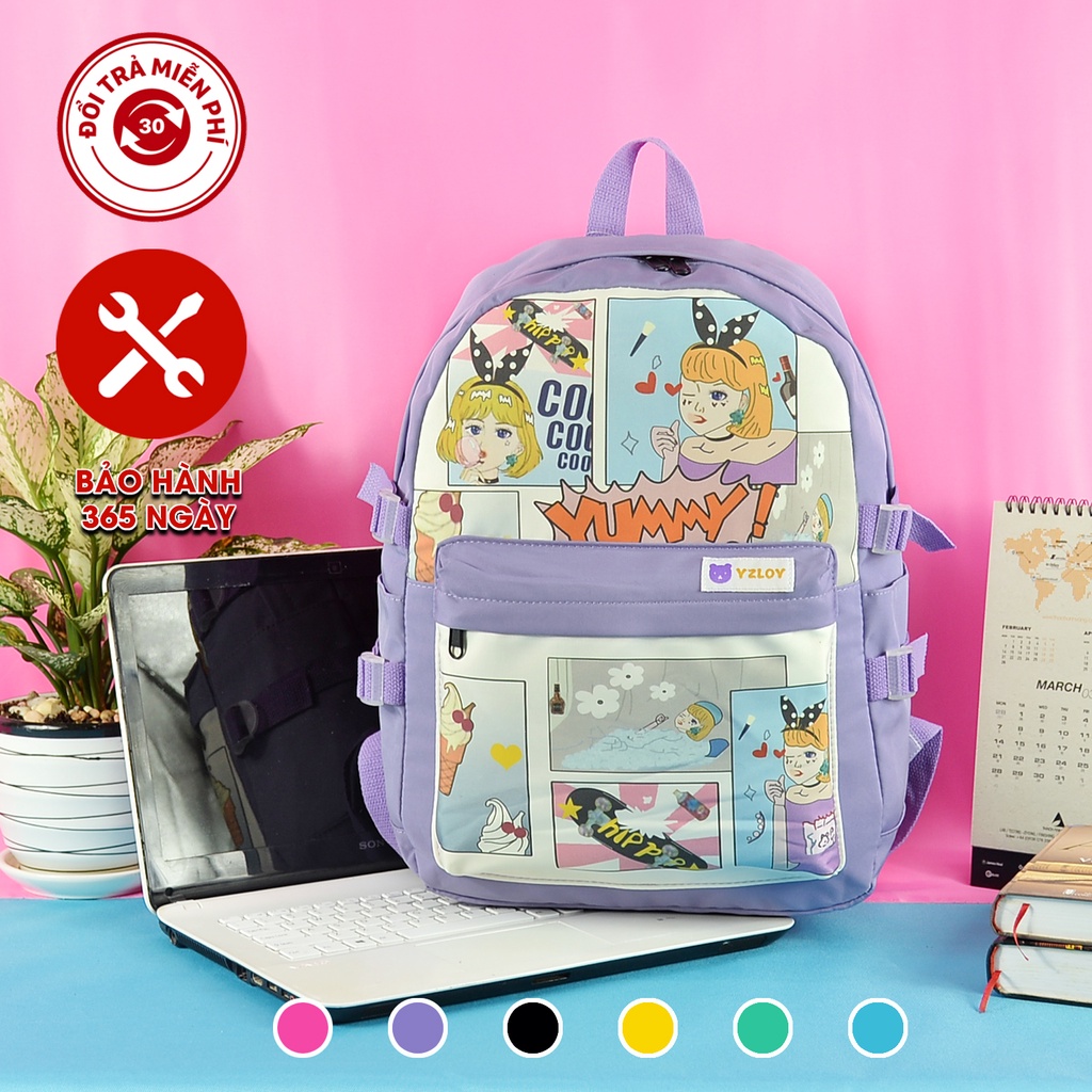 Balo nữ đẹp thời trang giá rẻ đi học đi chơi đi làm YZLOV HINTAS - BLTT QC65881