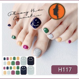 Set 22 miếng sticker dán móng chân siêu xinh