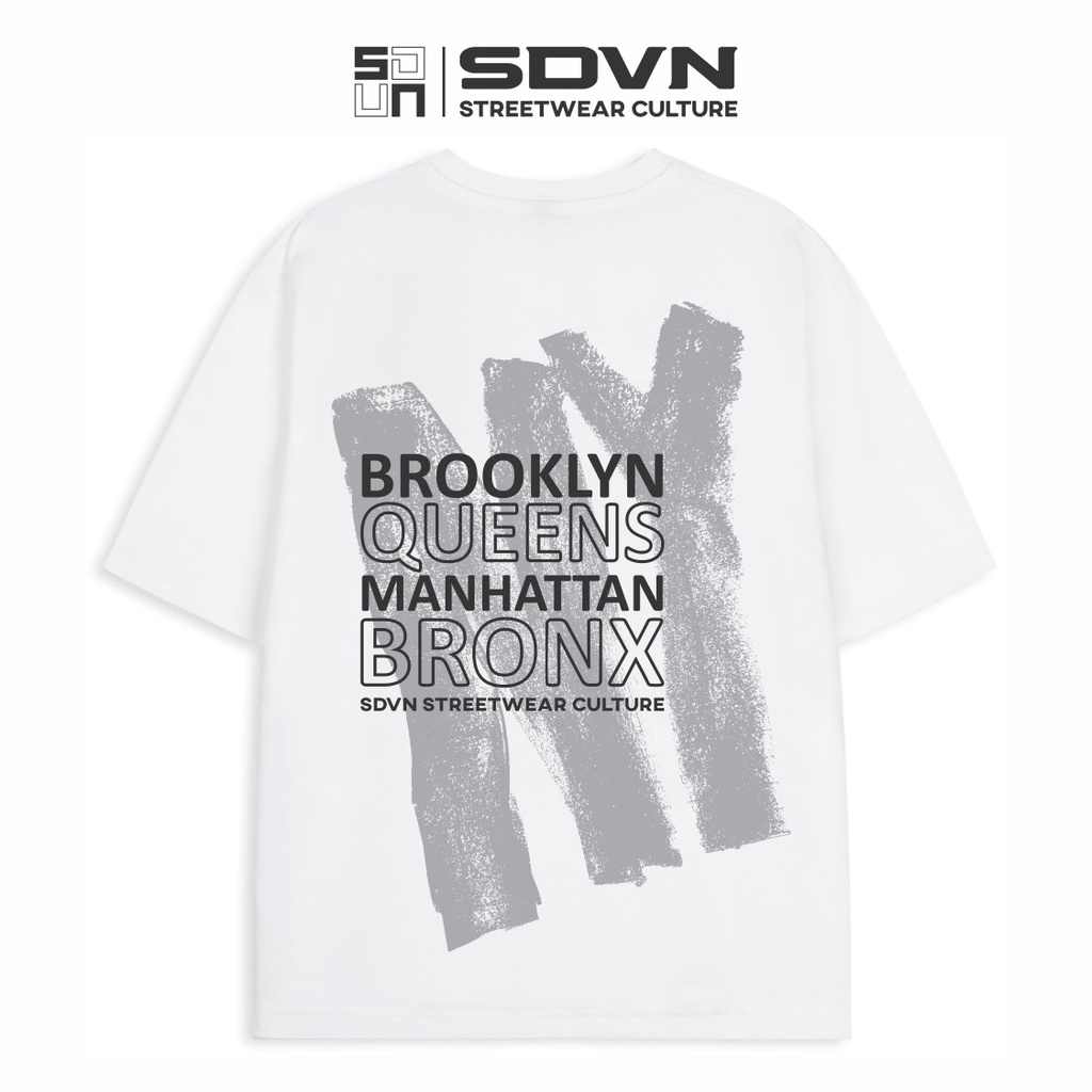 Áo Thun Unisex Nam Nữ Form Rộng SDVN NY Brooklyn | BigBuy360 - bigbuy360.vn