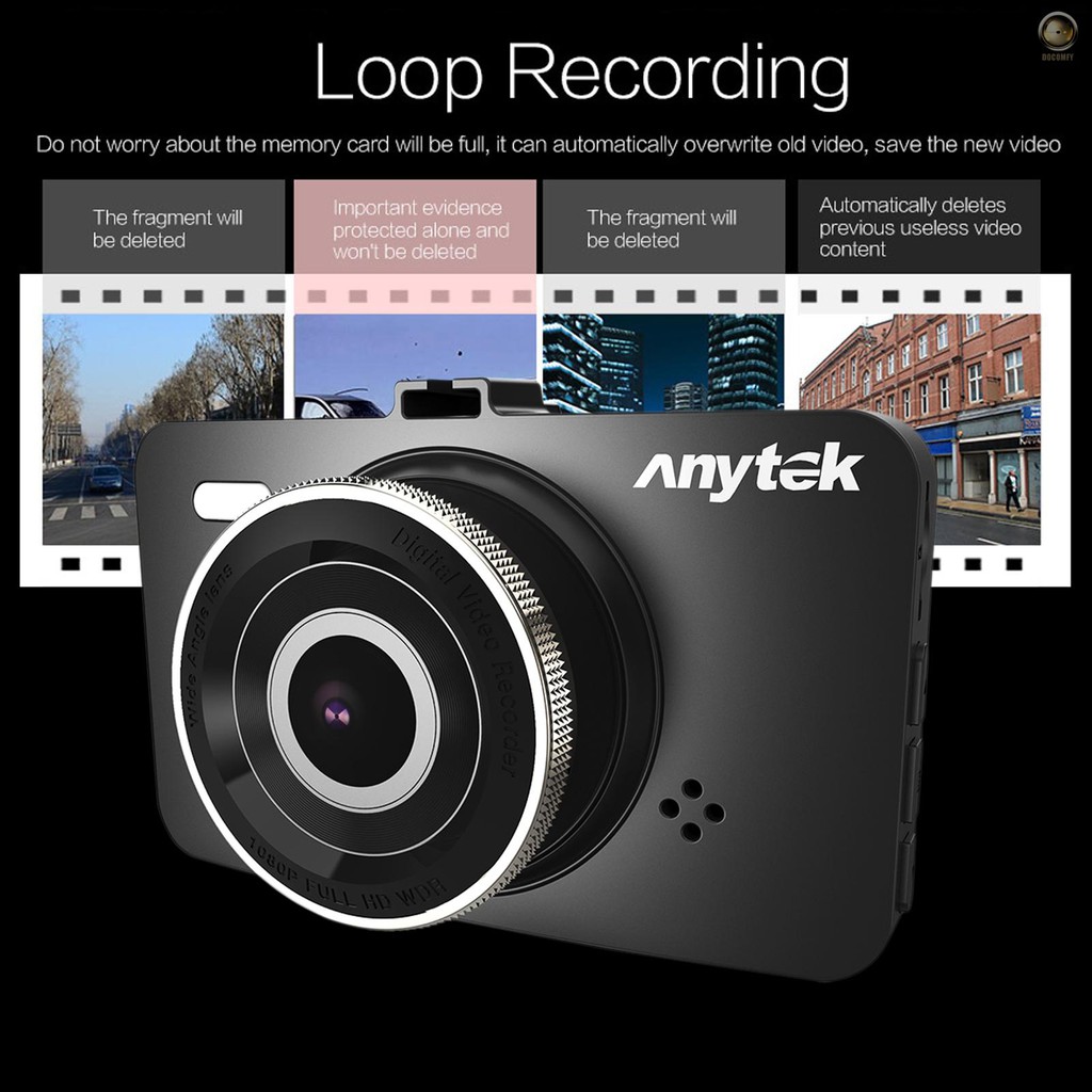 Camera Hành Trình Xe Hơi Anytek A78 3.0 Inch 1080p Hd G-Sensor | BigBuy360 - bigbuy360.vn