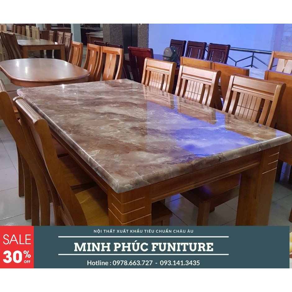 Bàn Ăn mặt đá xuất khẩu châu âu 1m6x6 ghế 03 | BigBuy360 - bigbuy360.vn