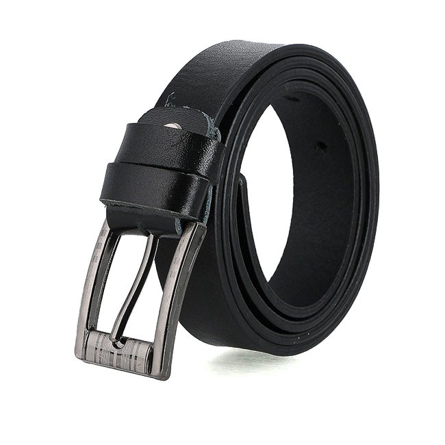 Dây nịt nam da bò Huy Hoàng bát gài 3,5P màu đen HP4147