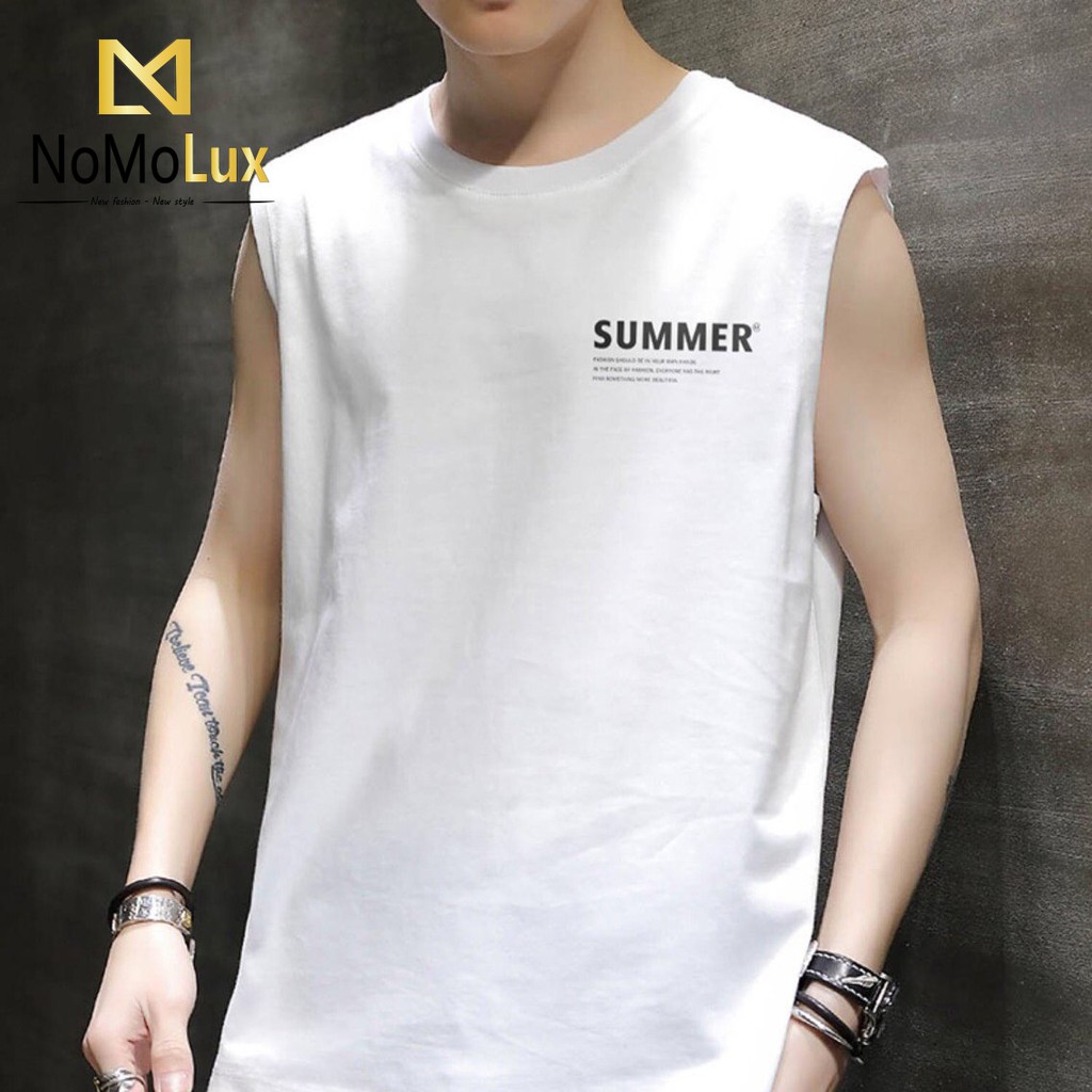 Áo ba lỗ nam nữ Summer  Freeship  Áo 3 lỗ thể thao NoMoLux mã HT011 - chất thun cotton mềm mát