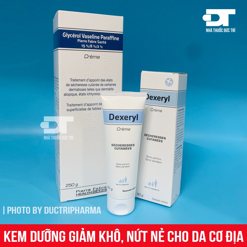 Kem dưỡng Dexeryl Glycerol giảm thô ráp, nứt nẻ cho da chàm, da cơ địa 50g/250g