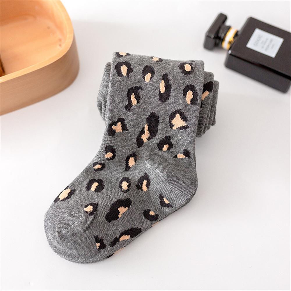 Quần Tất Họa Tiết Da Báo Thời Trang Mùa Đông Cho Bé Gái