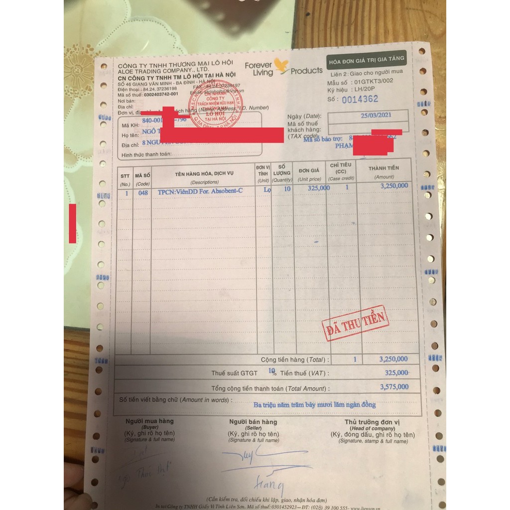 Vitamin C Lô Hội 048flp Forever Absobent -C  [ CHÍNH HÃNG] | Thế Giới Skin Care