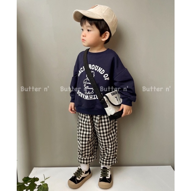 [Ảnh tự chụp] Quần caro cho bé trai/ bé gái