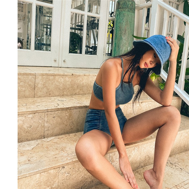 (B7) bộ bikini đồ bơi yếm bò 2 mảnh Hàn Quốc ulzzang cá tính sexy khoẻ khoắn size M L | BigBuy360 - bigbuy360.vn