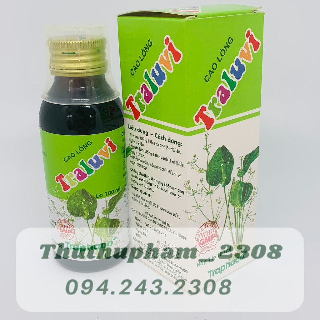 Cao lỏng Traluvi 100ml TRAPHACO