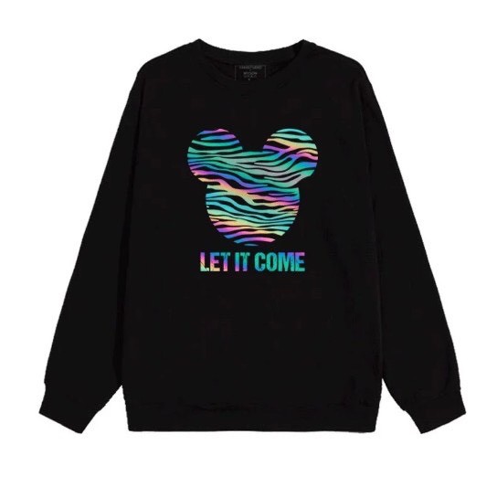 Áo nỉ Sweater phản quang in LET IT COME  Áo sweater dày dặn, áo sweater nam nữ đẹp,áo đôi đẹp AOTHUN268
