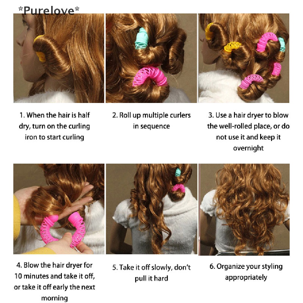 Bộ 6 Dụng Cụ Uốn Tóc Hình Bánh Donut Độc Đáo