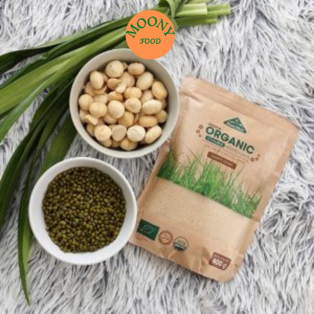 Đường Vàng Mía Hữu Cơ Làm Bánh Cho Bé Biên Hòa Organic Gói 400G