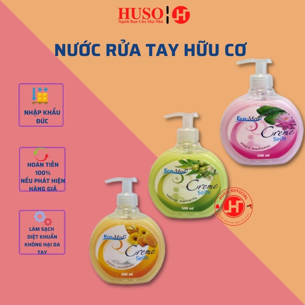 Nước rửa tay sinh học hữu cơ Eco-med, gel rửa tay giúp sạch khuẩn dưỡng da mềm mịn, giàu vitamin