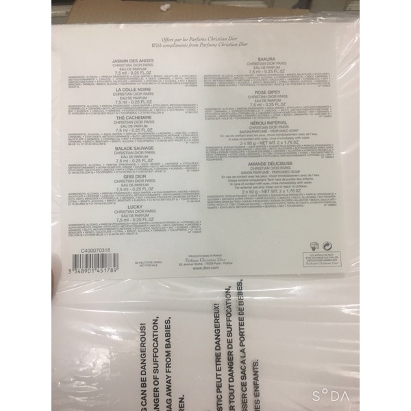 Set nước hoa Maison Christian Dior 8x7,5ml + xà bông tắm 4x50g | Thế Giới Skin Care