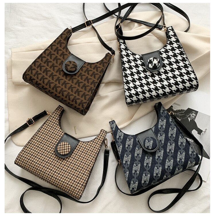 Túi Xách JASMIN NOIR Bằng Da PU Thời Trang Retro Giản Đơn Cho Nữ