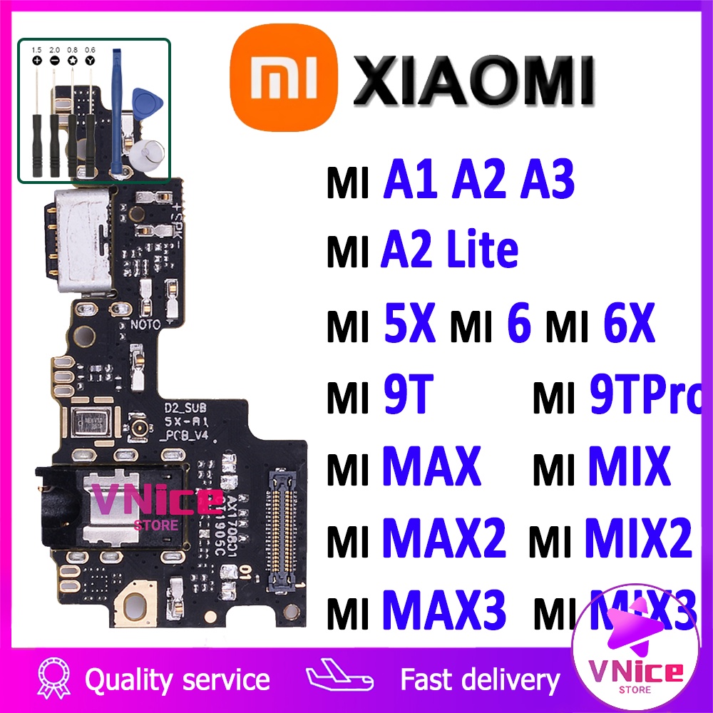 Cáp Chân sạc Xiaomi Mi A 1 2 3 6 8 9 Pro Lite Max Mix CC9E Micrô Cổng đế sạc