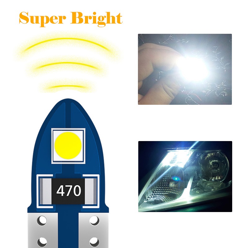 Bóng Đèn LED T10 W5W 194 Chipets Cho Xe Hơi