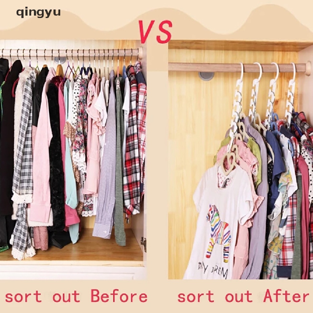 Móc Treo Quần Áo 9 Lỗ Có Thể Gấp Gọn Đa Năng Tiện Dụng