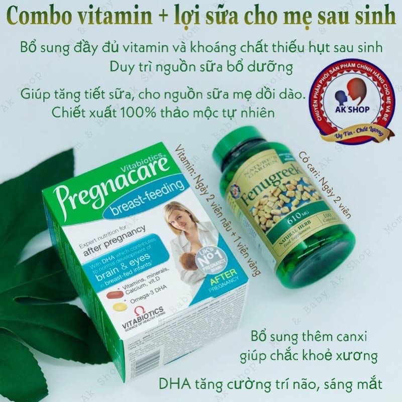 Viên vitamin tổng hợp Prenancare Max Bầu UK 84v