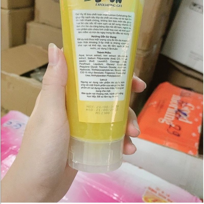 Gel tẩy tế bào chết toàn thân Lemon Chanh