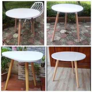 Bàn tròn cà phê emeas, bàn ăn chân gỗ tần bì loại to ,cao 72 cm. Hàng cao cấp. Mới 100%
