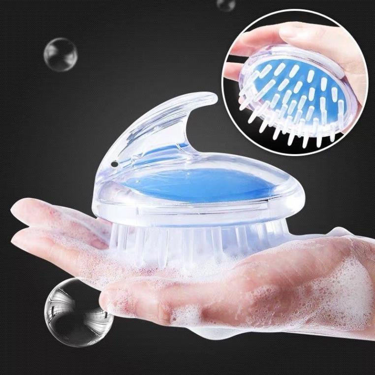 Lược Gội Đầu Massage Kích Thích Mọc Tóc Nhanh Lượt Gai Bàn Chải Siliocon Cao Cấp
