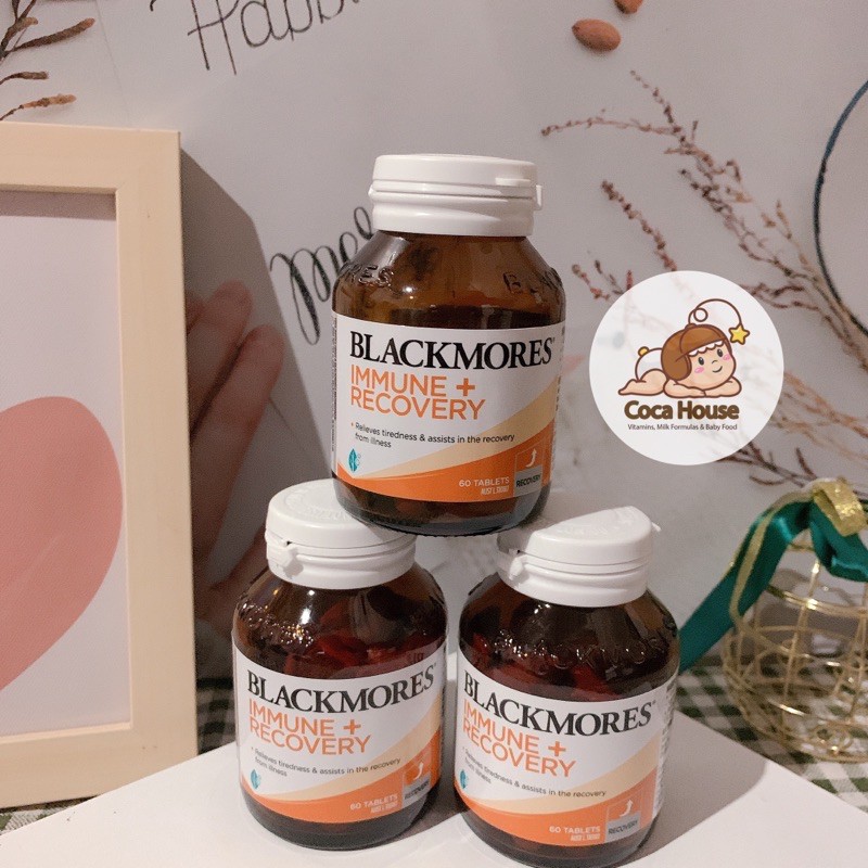 BLACKMORES IMMUNE + RECOVERY 60 VIÊN ✅Hàng chính hãng, đủ bill và tem chemist✅ tăng đề kháng, tốt cho sức khoẻ