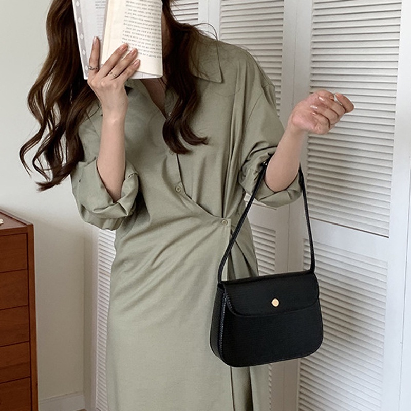 Túi đeo vai IELGY phong cách Pháp cổ điển thời trang cho nữ