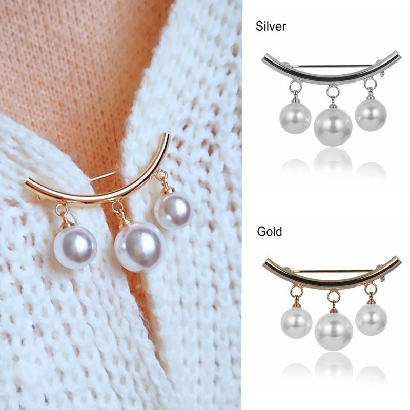 Thời trang Ngọc trai trang sức Ghim Cài Áo Hình Hoa Đính Ngọc Trai Nhân Tạo Thời Trang trang sức ghim cài quần gim cài quần kẹp quần cài quần bị rộng