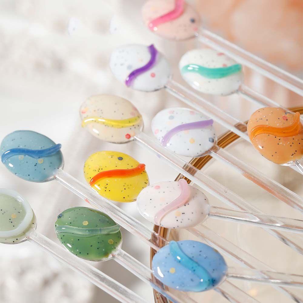 Gel Sơn Móng Tay 3D Trong Mờ Màu Trơn DIY