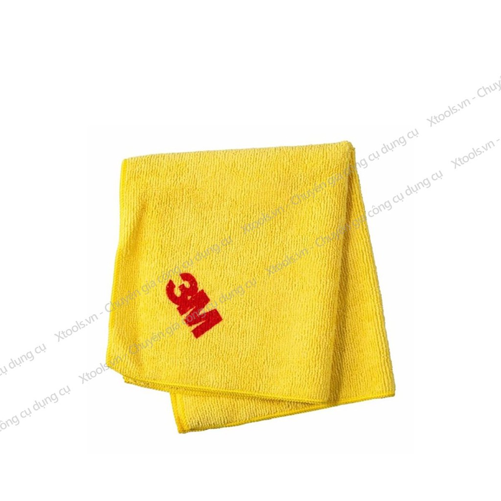 Khăn lau xe hơi chuyên dụng 3M 50400VL 32X36cm khăn lau ô tô đa năng sợ microfiber mềm mịn khổ lớn chống trầy xước