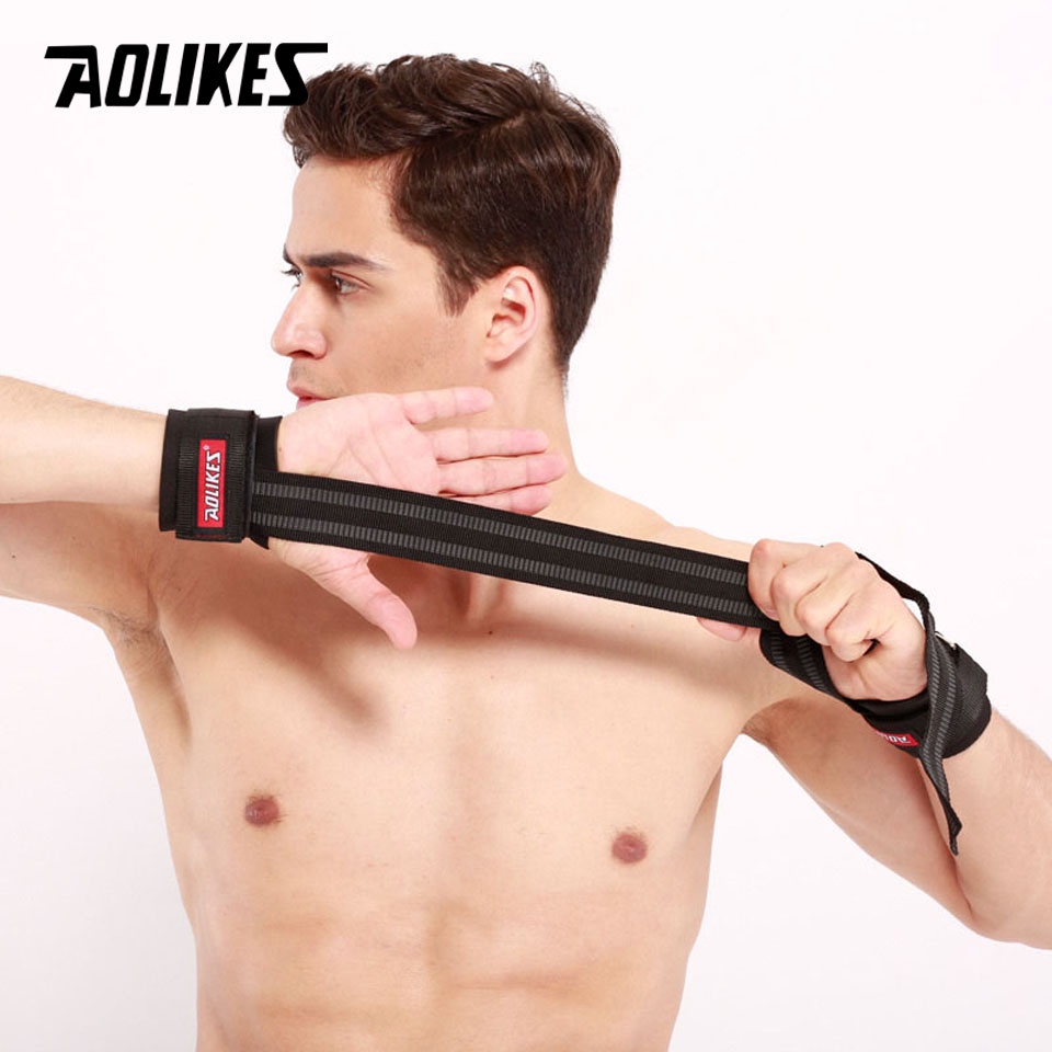 AOLIKES 1 Cặp Găng Tay Tập Tạ Dày Dặn Chống Trượt Chuyên Dụng