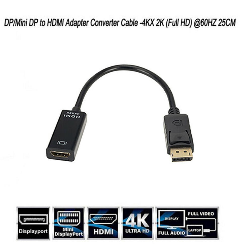 Dây cáp chuyển đổi cổng hiển thị Hd Full Dp 1080p sang cổng đực cái Hdmi