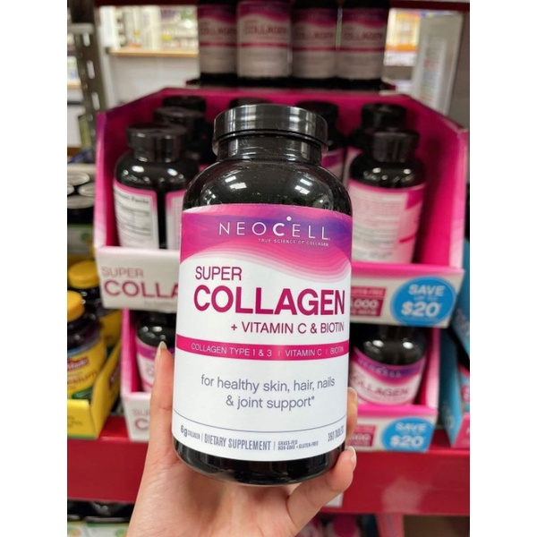 Viên / nước NEOCELL SUPER COLLAGEN + C + BIOTIN 360v