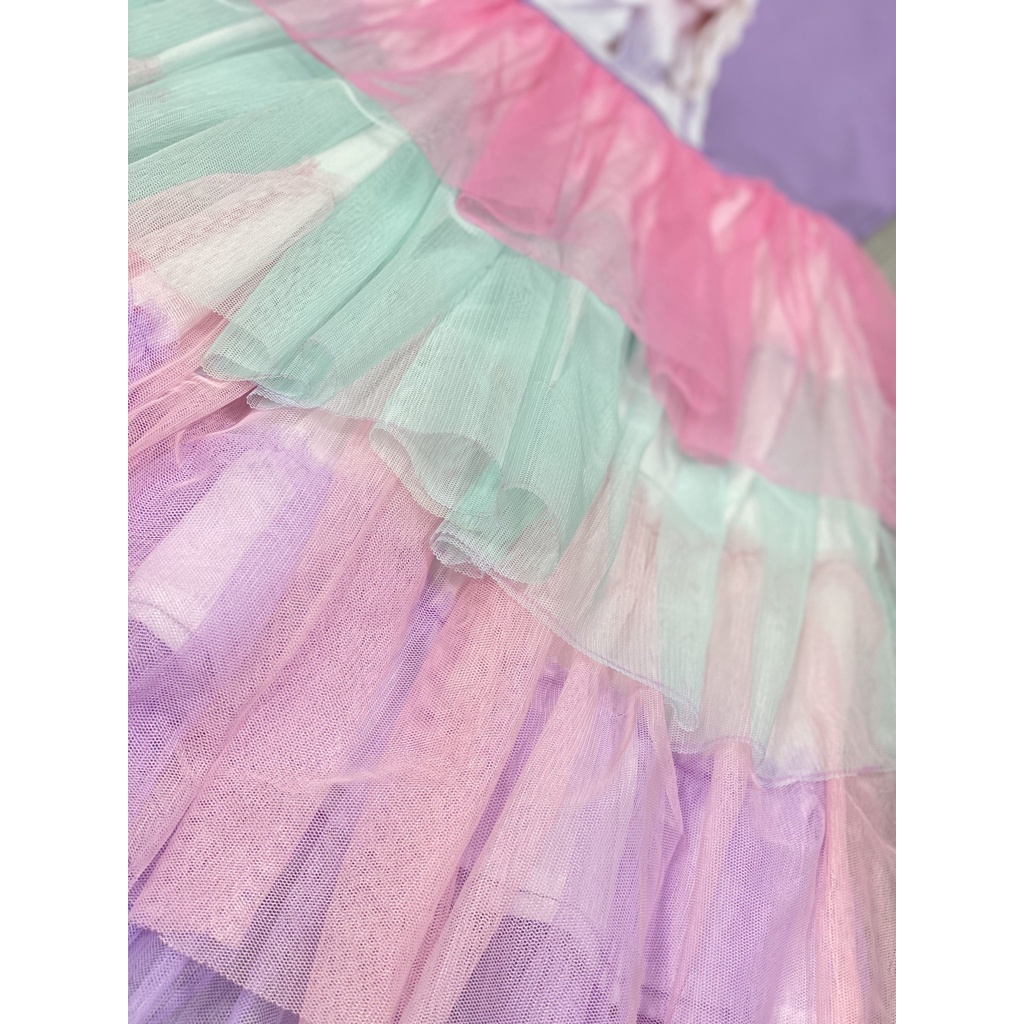 Váy công chúa Elsa tầng cho bé từ 15-40kg cực điệu