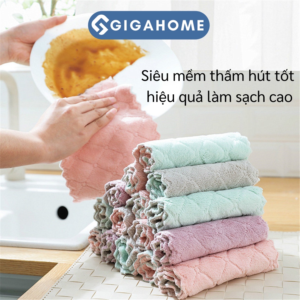 Khăn Lau Nhà Bếp Đa Năng 2 Mặt Siêu Thấm Hút GIGAHOME 5962