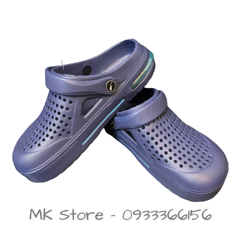 Dép Sục Nhựa Lỗ Bít Mũi Đi Mưa - SL018 - Dép Crocs nam siêu nhẹ siêu bền mang đi làm không thấm nước | BigBuy360 - bigbuy360.vn